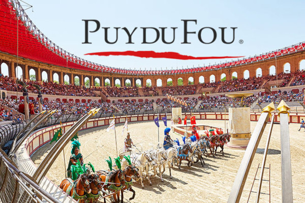 PUY DU FOU  FRANCIA  CON ESPECTÁCULO LA "CINÉSCÉNIE"  Y "NOCES DE FEU"
